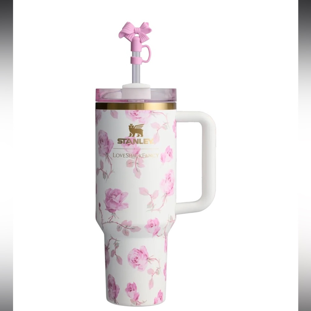 Stanley x LoveShackFancy Ribbon Rosa Quencher 40oz